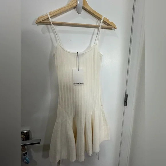 NWT reformation rhia cotton dress - size s